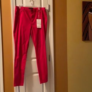 NWT Size 14 Red denim jeggings by Ashley Stewart